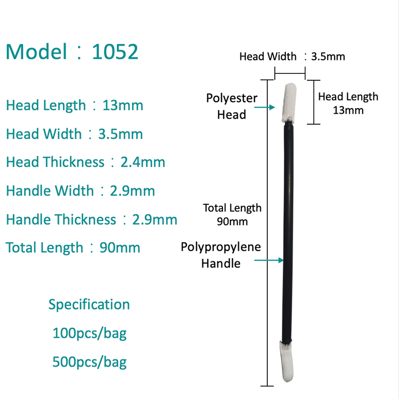 SW-1052 مسحة بوليستر مرنة مزدوجة