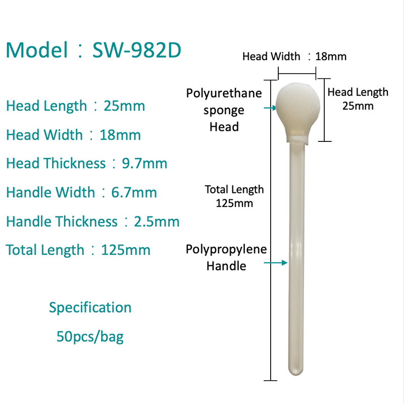 SW-982D Round Head Foam مسحة