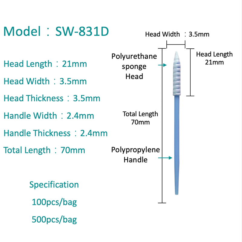 SW-831D متوسطة مضغوطة مسحة اسفنجة اسفنجة عالية الامتصاص