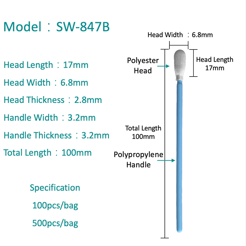 SW-847B المذيبات مسحة البوليستر الصناعية ذات المذيبات