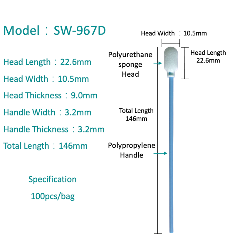 SW-967D مسحة اسفنجة مقاومة للارتداء البيضاوي